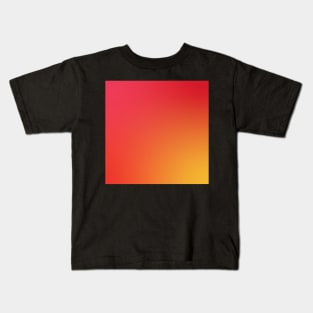 Warm Red Orange and Yellow Gradient Kids T-Shirt